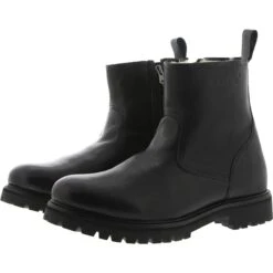 Zipper Boots With Fur Blackstone OM63 -StepStrong Boots blackstone om63.nero 5