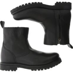 Zipper Boots With Fur Blackstone OM63 -StepStrong Boots blackstone om63.nero 8