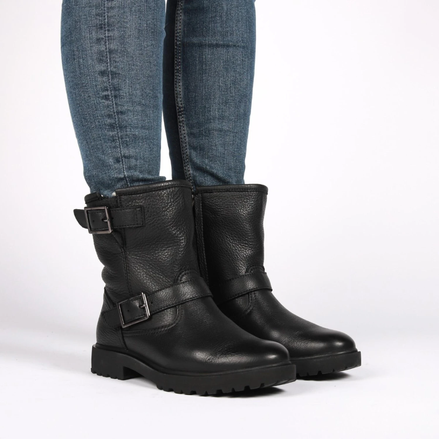 Leather Boots With Fur For Women Blackstone WL01 11 Leather Boots With Fur For Women Blackstone WL01 - Image 9