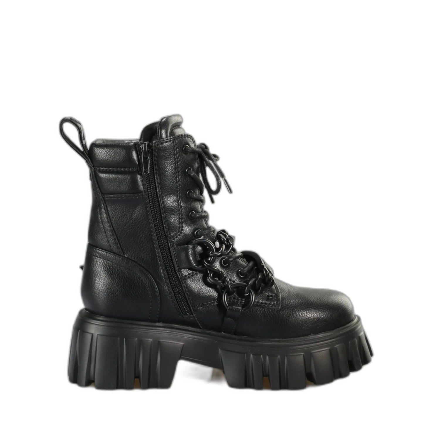 Nappa Vegan Boots For Women Buffalo Lion Mid Chain 5 Nappa Vegan Boots For Women Buffalo Lion Mid Chain - Image 3