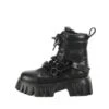 Nappa Vegan Boots For Women Buffalo Lion Mid Chain -StepStrong Boots buffalo 1270080 black 2