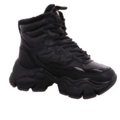 Women's Winter Boots Buffalo Binary Lace Up Boot - Vegan Nappa/Nylon 11 Women's Winter Boots Buffalo Binary Lace Up Boot - Vegan Nappa/Nylon -StepStrong Boots buffalo 1636010 noir 1