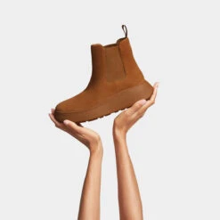 Women's Suede Boots FitFlop F-Mode -StepStrong Boots fitflop fk3 592 10