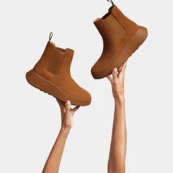 Women's Suede Boots FitFlop F-Mode -StepStrong Boots fitflop fk3 592 11