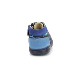 Aquatic Print Leather Baby Boy Boots Kickers Bonzip -StepStrong Boots kickers 947581 10 102 2