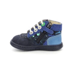 Aquatic Print Leather Baby Boy Boots Kickers Bonzip -StepStrong Boots kickers 947581 10 102 3