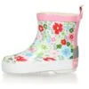 Baby Girl Rubber Rain Boots Playshoes Low Flowers -StepStrong Boots playshoes 180364 white