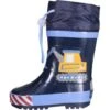 Children's Rubber Rain Boots Playshoes Construction -StepStrong Boots playshoes 188548 bleu