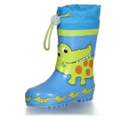 Children's Rubber Rain Boots Playshoes Crocodile -StepStrong Boots playshoes 188596 blue green blue green 2