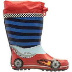 Baby Boy Rubber Rain Boots Playshoes Race Car