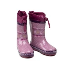 Baby Rubber Rain Boots Playshoes Norway Lined -StepStrong Boots playshoes 189402 dark lilac dark lilac 3