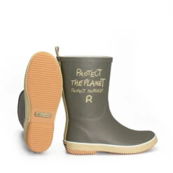 Women's Half Rain Boots Rouchette Protect The Planet -StepStrong Boots rouchette demi botte protect the planet kaki 2 nw041224