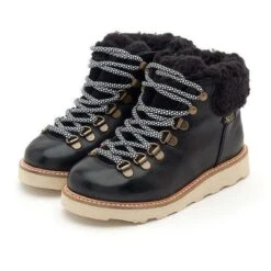 Boots With Fur Baby Leather Young Soles Eddie -StepStrong Boots young soles 5060495331916 noir 3